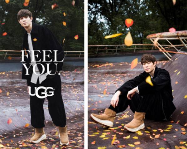 UGGの新作CA805 Classic Weatherのキービジュアルに、俳優・モデルで大活躍中の宮沢氷魚さんを起用