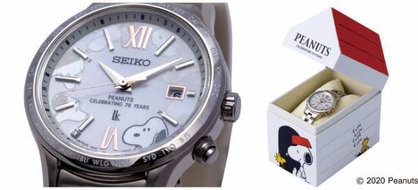 SNOOPYモデル初のボーイズサイズも。ピーナッツ生誕70周年記念モデルの「セイコー ルキア」発売