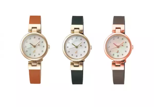 手元をやさしく彩るニュアンスカラーの腕時計。TiCTAC別注のアニエスベーウオッチ