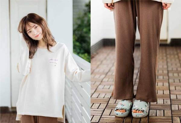 大人可愛いオリジナルカラーのルームウェア。チュチュアンナとモデル橋下美好のコラボ第2弾