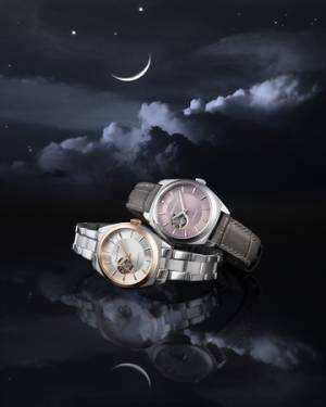 新しいケースデザインと優しいカラーダイヤルを採用。ORIENT STARから「セミスケルトン」のレディースモデル発売