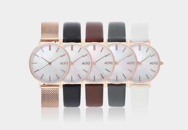 上品で大人っぽい手元を演出。レディース腕時計ブランド「ALTO」から新モデルが登場