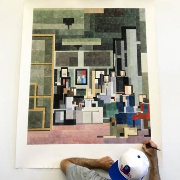 ハローキティがピクセル化! NYで活動するアーティスト アダム・リスターとコラボしたフィギュアが登場