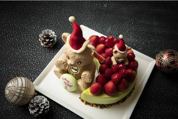 シュタイフのテディベアモチーフがお出迎え。ザ・プリンスギャラリー 東京紀尾井町のクリスマスケーキ