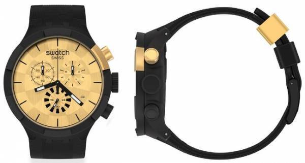 スウォッチから47mmケースのゴールドに輝くクロノグラフが数量限定で登場