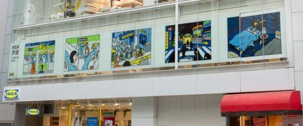 東京を拠点に活動する3人の女性イラストレーターがコミックで表現。イケアで大人気のソフトトイが渋谷で過ごす日常風景とは?