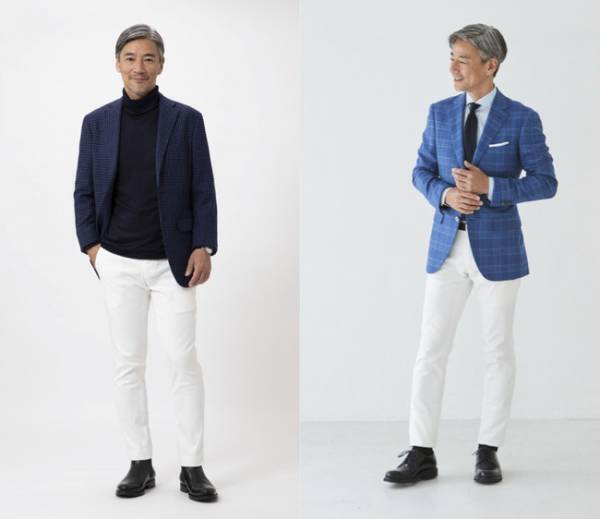 オーダースーツの銀座サカエヤが、超撥水・防汚加工を施した仮縫付フルオーダーホワイトジーンズの受注開始