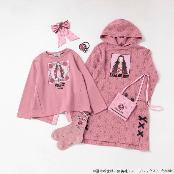 鬼滅の刃×アナ スイ、禰豆子と胡蝶姉妹をイメージしたバッグやアクセサリーなど全48アイテムを発売