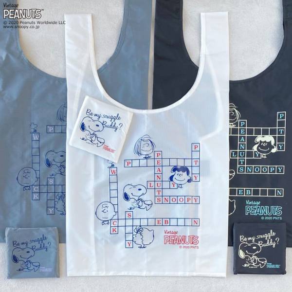 スヌーピーと仲間たちにキュン! バグゥ×ピーナッツのエコバッグがPLAZA・MINiPLA限定で登場