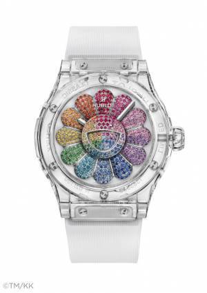 ウブロ×村上隆のコラボ第2弾発表! 「お花」をモチーフに487個の石で虹色を表現