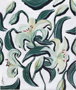 インティミッシミのアートスペースで「リー・イズミダ」のアート作品を展示