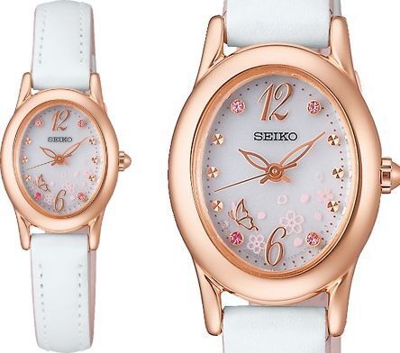 セイコーの「SAKURA Blooming」シリーズが今年も登場! 桜舞う庭園で蝶が優雅に飛ぶ様子をダイヤル上に表現