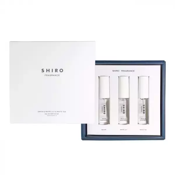 SHIROの人気フレグランス3種を少しずつ楽しめる「オードパルファンセット」が新登場