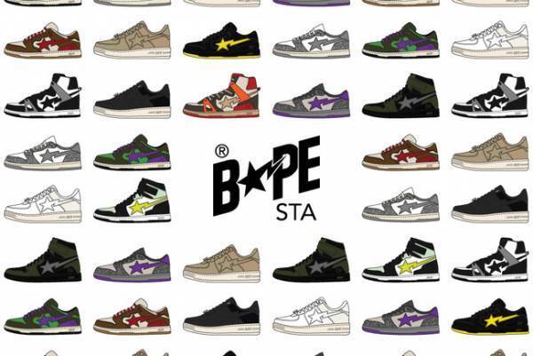 より高い快適性と現代的なエッジを加えて復活! A BATHING APE®からアップグレードされたBAPE STA™が登場