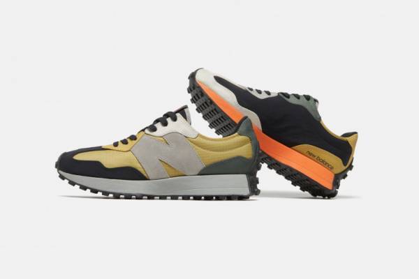 ニューバランス「327」2021春夏新作、様々な素材や色を組み合わせたパッチワークをイメージ