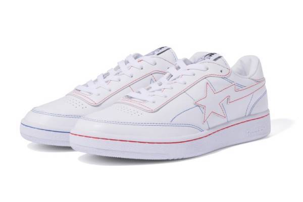 べイプとリーボックのコラボモデルが登場。「Instapump Fury」のポンプボタンにはエイプヘッドを配置