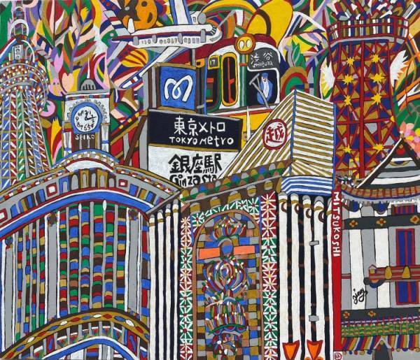 銀座三越で「ジミー大西 画業30年記念作品展」開催。初期の頃から海外移住期まで様々な時代の作品を網羅