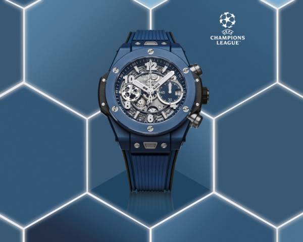 ウブロからUEFAチャンピオンズリーグを象徴するブルーを纏った世界100本限定の「ビッグ・バン ウニコ」が登場