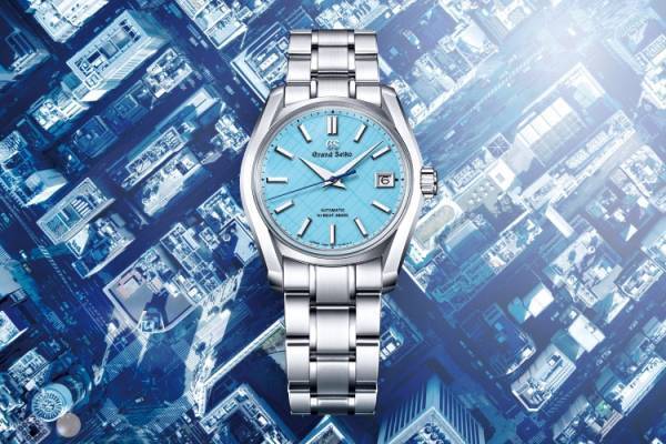 グランドセイコーから銀座の街並みを表現した限定モデルが登場。昼下がりの銀座の高揚感を想起させるスカイブルーをダイヤルに採用