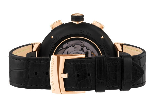 ルイ・ヴィトンのメンズウォッチ「タンブール ダミエ・グラフィット」にピングゴールドを纏ったラグジュアリーな新作が登場