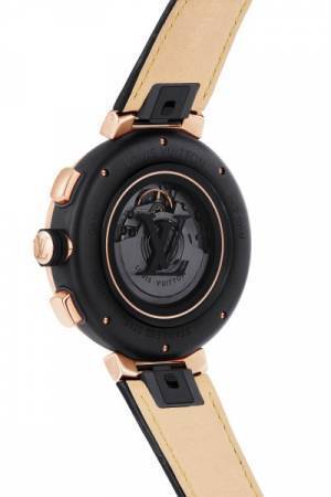 ルイ・ヴィトンのメンズウォッチ「タンブール ダミエ・グラフィット」にピングゴールドを纏ったラグジュアリーな新作が登場