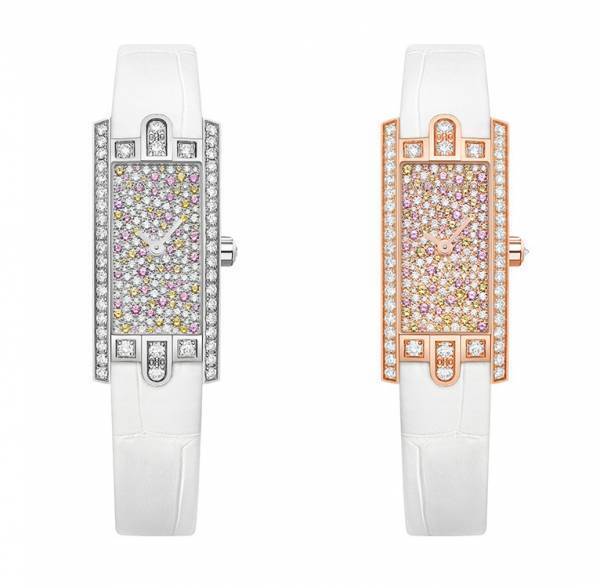 ハリー・ウィンストン「HW アヴェニュー・コレクション」に桜のような繊細なカラーを纏うタイムピースが誕生