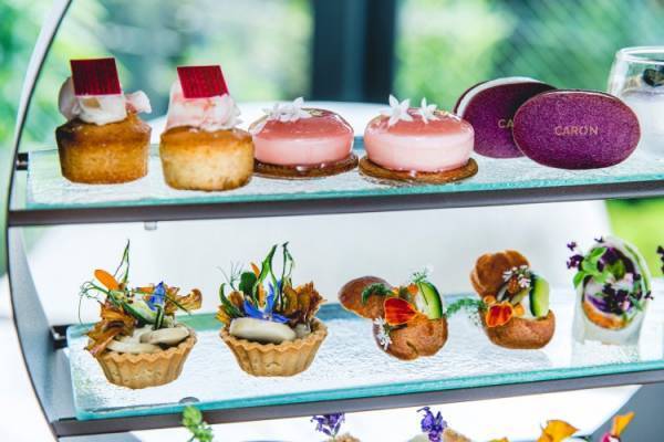 フォションホテル京都とパリ老舗フレグランスメゾン「CARON」がコラボしたスペシャルアフタヌーンティー＆ステイプラン