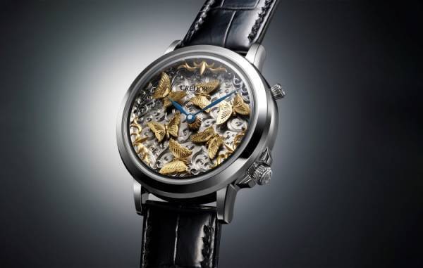 セイコー「クレドール」に黄綬褒章受章の彫金師が生みだした蝶が優美に舞う、世界に一つの腕時計が登場