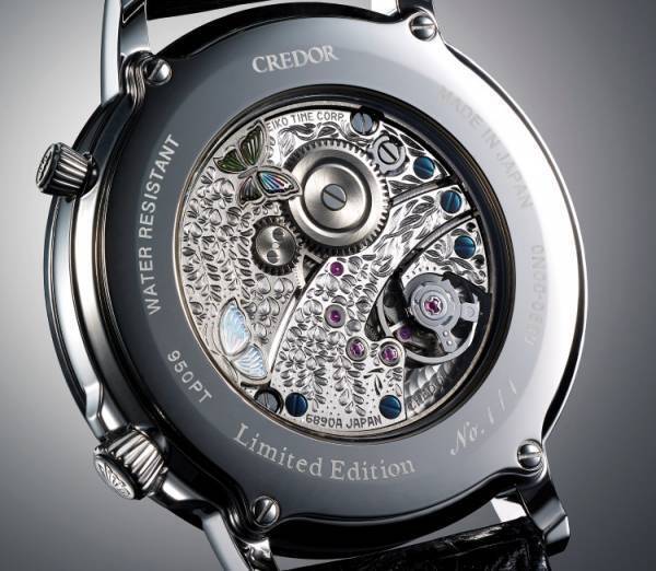 セイコー「クレドール」に黄綬褒章受章の彫金師が生みだした蝶が優美に舞う、世界に一つの腕時計が登場