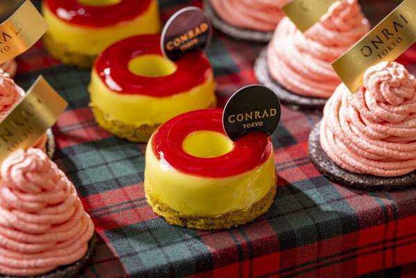 コンラッド東京でエレガントなタータンチェックがいっぱいのホリデーシーズンにぴったりなスイーツビュッフェを開催