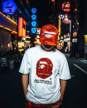A BATHING APE® × COMME des GARCONS、2022年秋冬シーズンの新作コレクションをリリース