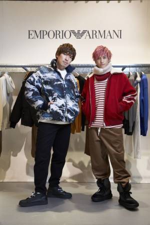 エンポリオ アルマーニがイセタンメンズでポップアップを開催。EXITらが北極圏をイメージしたサステナブルコレクションの世界観を体験