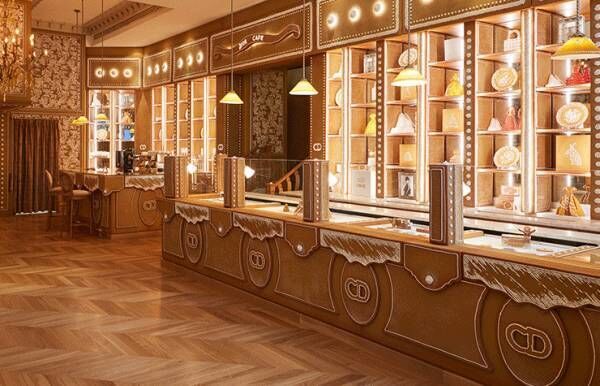 老舗百貨店ハロッズの神聖なホールを照らす壮大なプレゼンテーション「ディオール ファビュラス ワールド」
