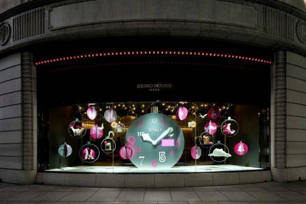 リアルとデジタルで体験する銀座・和光のクリスマス ウインドウディスプレイ