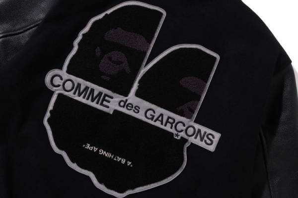 BAPE®を代表するアイテムの一つ「VARSITY JACKET」がCOMME des GARÇONSとのコラボで登場