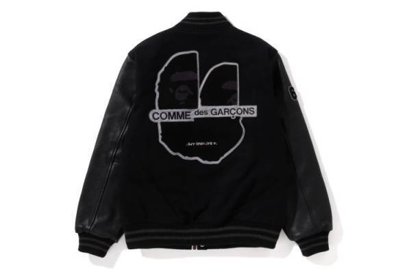 BAPE®を代表するアイテムの一つ「VARSITY JACKET」がCOMME des GARÇONSとのコラボで登場