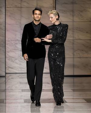 【ルック】ジョルジオ アルマーニがミラノで2023秋冬メンズコレクションを発表