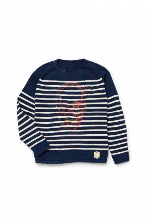 ルシアン ペラフィネが刺繍アーティスト・ムー メグム ヤマモトとコラボレしたバスクシャツを発売