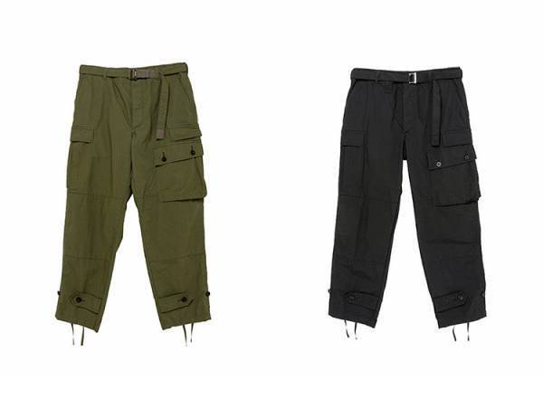 sacai と WTAPS が初コラボ! 各々のブランドのミリタリーウエアを掛け合わせたシャツとパンツを展開