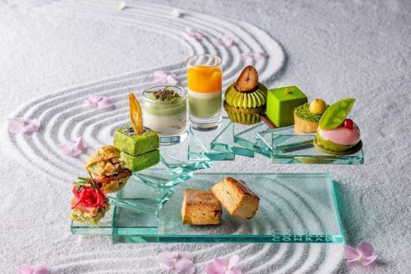 国産食材に抹茶を組み合わせて多様なマリアージュを楽しむ、コンラッド東京のアフタヌーンティー