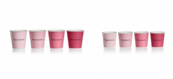 ティファニーから春らしいピンクのグラデーションが美しいコーヒー カップとエスプレッソ カップが登場