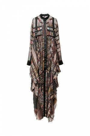 sacai が映画「インターステラー」に 登場する本棚やモールス信号をドレスに表現したコラボアイテムを発売