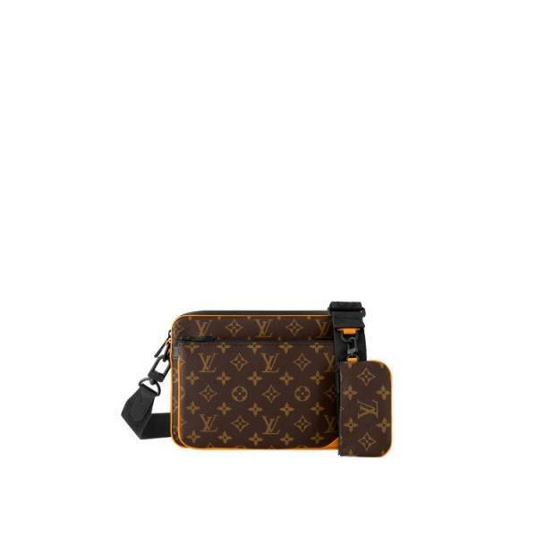 サフランオレンジがアクセント! モノグラム・マカサー キャンバスで仕立てたルイ・ヴィトンの新作メンズバッグ