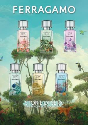 フェラガモのアイコニックなコレクション「ストリエ ディ セタ」に2つの新しいフレグランスが登場