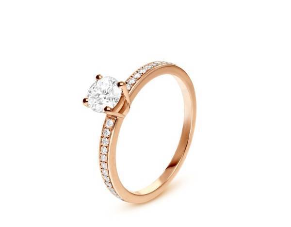 ブルガリの「ローマ アモール」コレクションからピンクゴールドのエンゲージメントリングとマリッジリングが登場