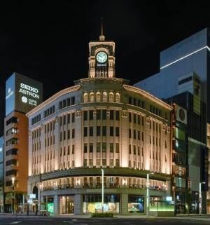 銀座和光限定のグランドセイコーが登場。秋夜に浮かび上がるセイコーハウス銀座を艶感のある黒文字盤で表現