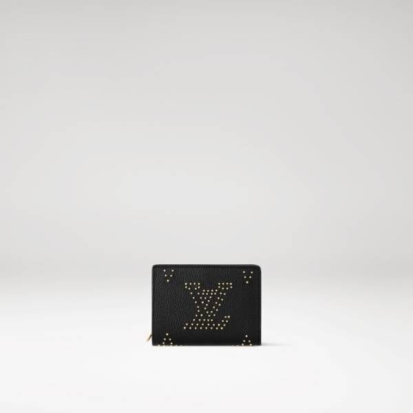 ゴールドカラーのスタッズでモノグラム・パターンを描いたルイ・ヴィトンの新作バッグ&amp;財布