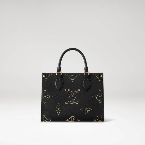 ゴールドカラーのスタッズでモノグラム・パターンを描いたルイ・ヴィトンの新作バッグ&amp;財布