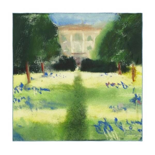 バーバリーがチャールズ3世国王の私邸にある庭園を称える新しいスカーフコレクションを発表