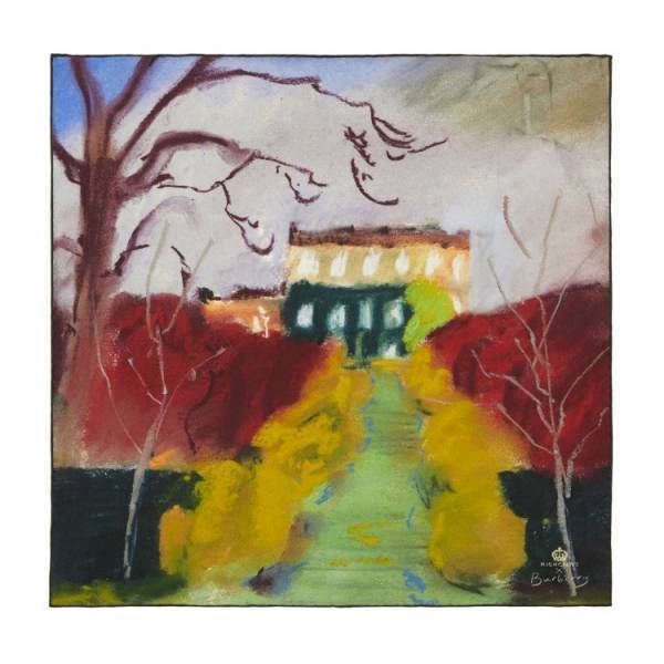 バーバリーがチャールズ3世国王の私邸にある庭園を称える新しいスカーフコレクションを発表